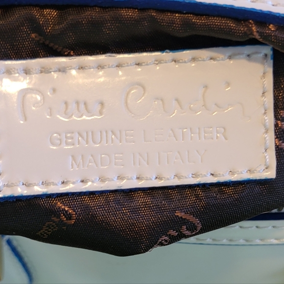 Exquisitely Chic Pierre Cardin White Leather Satchel Bag - Picture 4 of 7